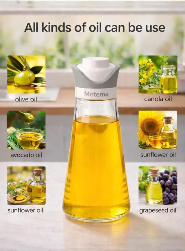 Alt view image 6 of 7 - Oil control Dispenser Bottle, Spray & Pour 2-in-1, Precision Olive Oil Sprayer for Healthy Cooking, BPA-FREE,340 ml/12oz, Glass bottle, Leak-Proof, Ideal for cooking, salad, Air Fryer & BBQ