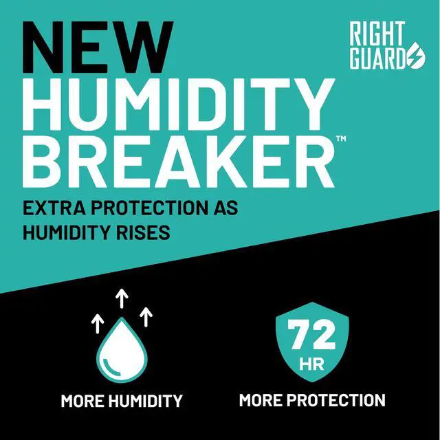 Alt view image 2 of 5 - Humidity Breaker Antiperspirant & Deodorant for Men, Cold Front Scent, 2.5oz (4 Pack) Invisible Solid, 72 Hour Sweat and Odor Control, Humidity Activated