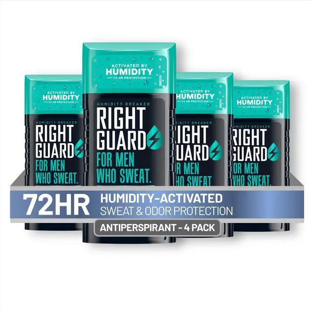 Main image of Humidity Breaker Antiperspirant & Deodorant for Men, Cold Front Scent, 2.5oz (4 Pack) Invisible Solid, 72 Hour Sweat and Odor Control, Humidity Activated