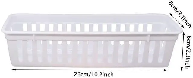 Alt view image 2 of 7 - Classroom Pencil or Rubber Organizer Basket Trays, Office Supply Baskets Organization Trays for Home School Classroom Office 12 Pack (White)