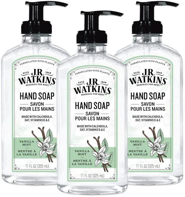 Main image of Gel Hand Soap, 3 Pack of 11 Fl Oz, Vanilla Mint Scent