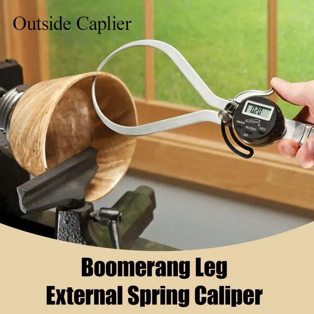 Alt view image 3 of 7 - Outside Spring Caliper, Caliper Measuring Tool, Digital Boomerang Leg External Spring Divider Set Measuring Tool for Woodworking Turning Lathe Projects(190mm / 7.5in)