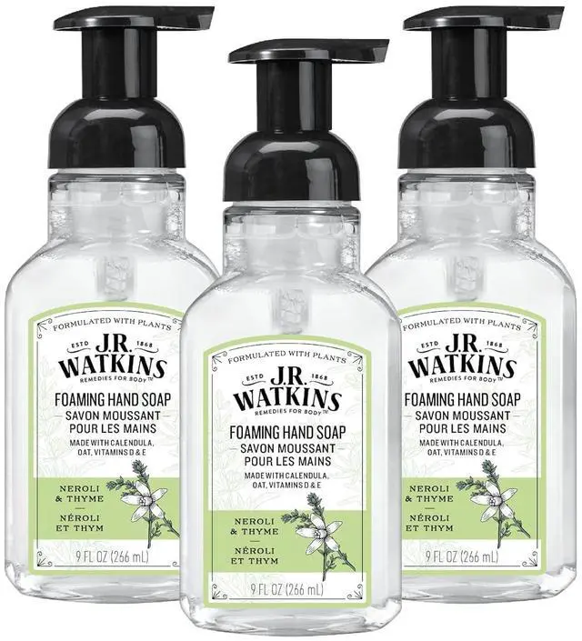 Main image of Foaming Hand Soap with Pump Dispenser, Moisturizing Foam Hand Wash, Alcohol-Free, Cruelty-Free, Neroli & Thyme, 9 fl oz, 3 Pack