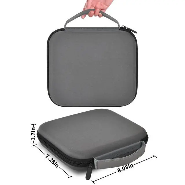 Alt view image 5 of 7 - Case Compatible with Glocusent/for Vekkia/for LITOM/for LEDGLE/for TAKKUI/for TSINGREE LED Neck Reading Light Book Light for Reading. Storage Carrying Holder for USB Cable - Gray (Box Only)