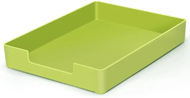 Main image of Letter-Size Tray, Desk Drawer Organizer, A4 Plastic Paper Tray for Office, School, Home Storage, and Storage Containers for Gift Wrap, and Crafts (Green)