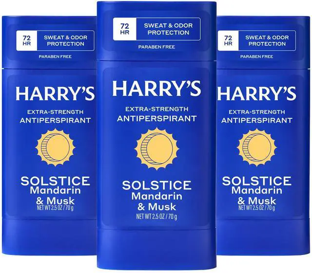 Main image of Extra-Strength Antiperspirant Deodorant for Men - Solstice - (3 Pack) 2.5 oz - 72-Hour Sweat and Odor Protection