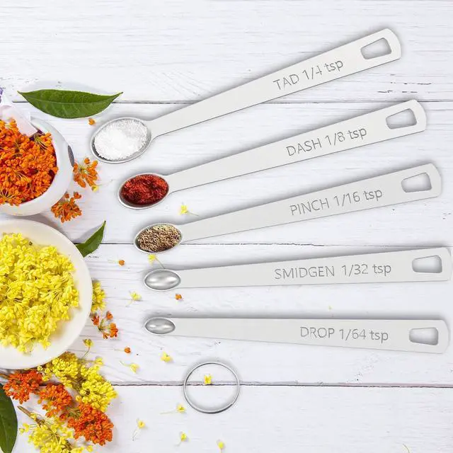 Alt view image 7 of 7 - Stainless Measuring Cups and Spoons Set with Silicone Handle, 21pcs