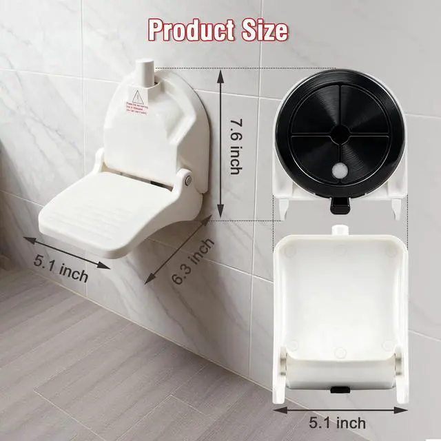 Alt view image 2 of 7 - Shower Foot Rest for Shaving Legs,Shower Shaving Foot Rest,Foot Rest for Shower with Powerful Suction Cup,Foldable Shaving Step for Inside Shower,Easy to Carry While Traveling