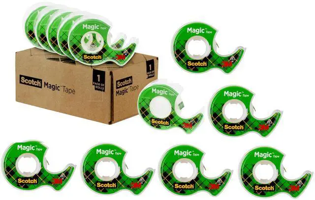 Main image of Magic Tape, Numerous Applications, Invisible, Engineered for Repairing, 3/4 x 300 Inches, 12 Dispensered Rolls