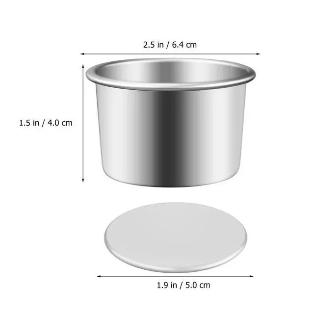 Alt view image 3 of 7 - 12 Pcs 2 Inch Mini Cake Pans with Removable Bottom -Round Aluminum Baking Molds for Cheesecakes, Cupcakes, and Individual Desserts