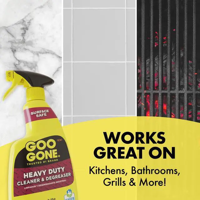 Alt view image 5 of 7 - Heavy Duty Cleaner & Degreaser Spray With Microfiber Cleaning Towel Cuts Through Tough Grease, Oil & Grime - 32 Oz (2 Pack + Towel)