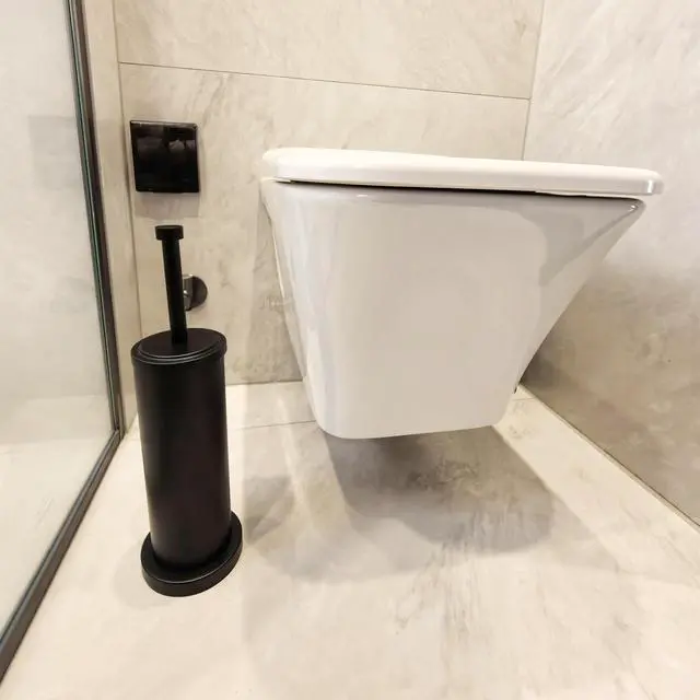 Alt view image 7 of 7 - Matte Black Toilet Bowl Brush with Holder, Durable Bathroom Cleaning Tool, Modern Design for Easy Toilet Maintenance, Bathroom Cleaner Brush for Efficient Cleaning and Hygiene