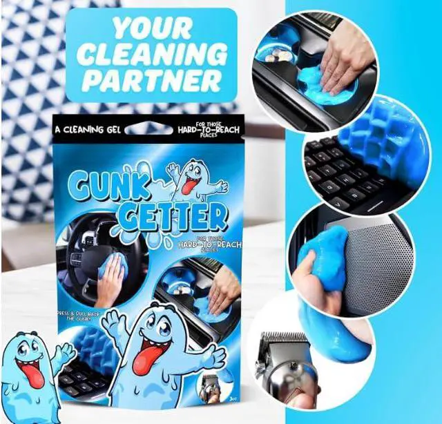Alt view image 5 of 7 - Car Cleaning Gel 12 Pack for Those Hard to Reach Places, Automotive Cup Holder Electronic Keyboard Office, Slime Gel Cleaner Dust Crumb Removal (Blueberry, 12 Pack)