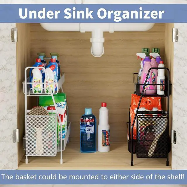 Alt view image 7 of 7 - Bathroom Countertop Organizer Shelf - 3 Tier Counter Spice Rack Metal Makeup Rack Small Coffee Station Organizer for Sink/Bedroom/Living room/Kitchen/Office