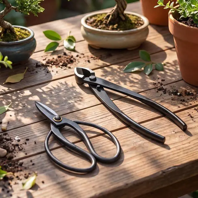 Alt view image 7 of 7 - 2 Pack Garden Scissors, Stainless Steel Bonsai Pruning Shears with Comfy Grip Handle, Multipurpose Trimming Shears for Bonsai, Herbs, Flowers, Home, Office (Floral Scissors Set)