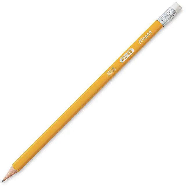 Main image of Maped Essentials Triangular Yellow Graphite Pencils #2 Variety for Comfortable Writing Smooth, Durable, Latex-Free Essentials Pack of 144