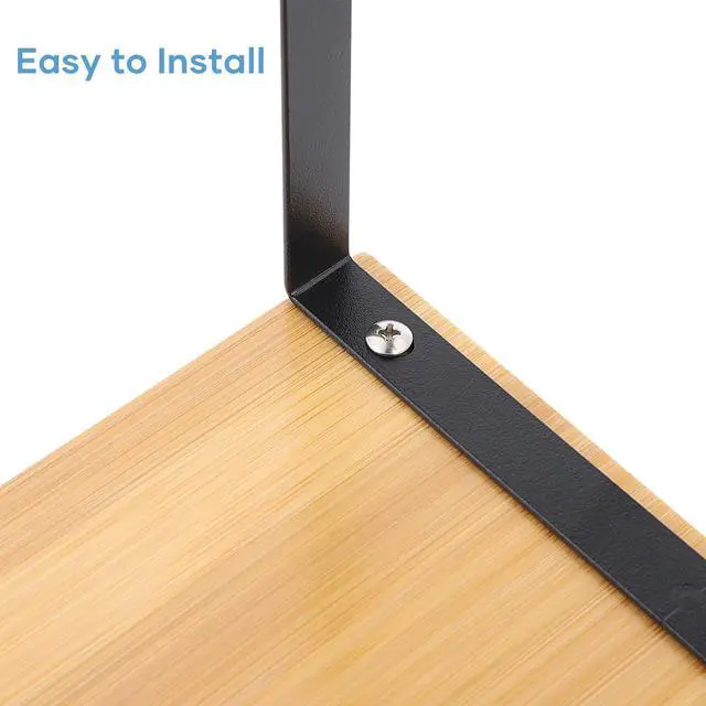 Alt view image 5 of 6 - Kitchen Cabinet and Counter Shelf Organizer, Stackable & Expandable, Set of 4, Black and Natural