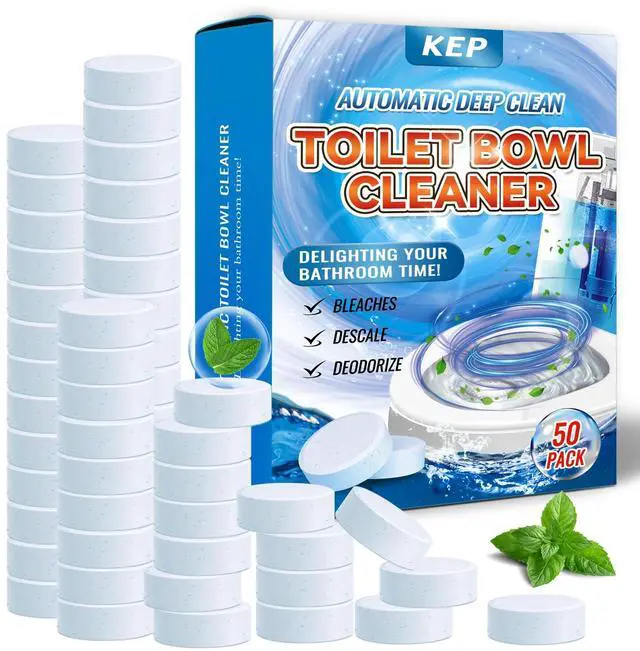 Main image of Automatic Toilet Bowl Cleaner Tablets-Fresh Scent,Long-Lasting Cleaning Effectively removes stains and limescale;cleaning with facility Releases fresh fragrance for a pleasant bathroom experience AAA