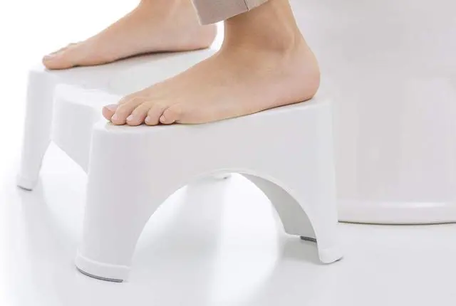 Alt view image 5 of 6 - The Original Bathroom Toilet Stool, 7 Inch height, White