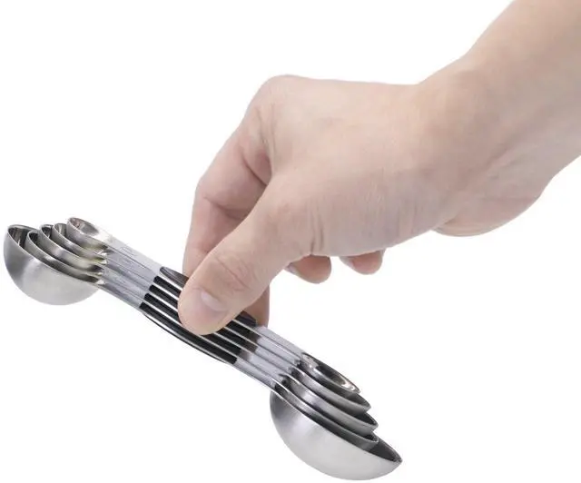 Alt view image 4 of 6 - 5pc Measuring Spoons Set Stainless Steel, Accurate Measurements for Cooking and Baking, Easy-to-Read, BPA-Free