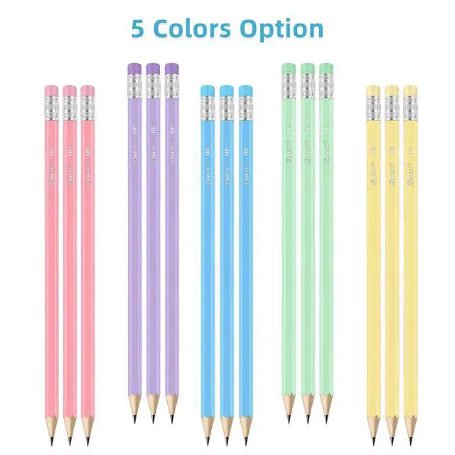 Alt view image 4 of 7 - Wood-Cased Pencils, Pre Sharpened Pencils, 350 Count #2 HB Pencil with Eraser Bulk, School Classroom Teacher Supplies Gifts
