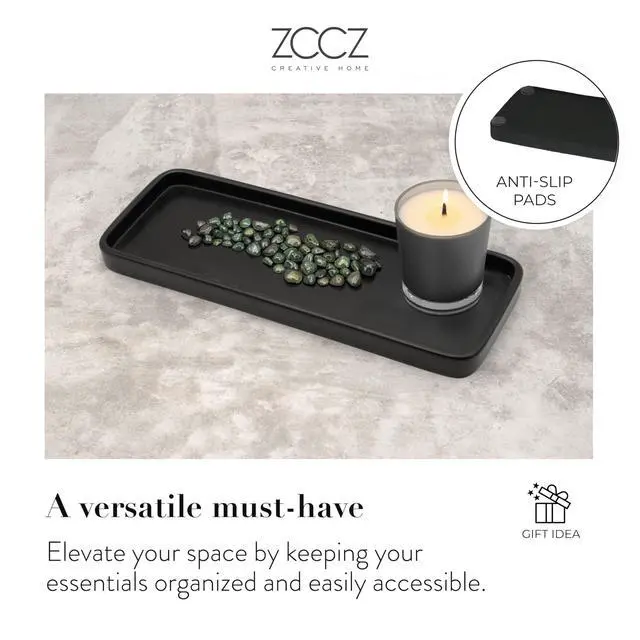 Alt view image 6 of 7 - Bathroom Accessory Sets, 4 Pieces Bathroom Accessories Complete Set Vanity Countertop Accessory Set, Includes Lotion Dispenser Soap Pump, Tumbler, Toothbrush Holder and Tray (Matte Black)