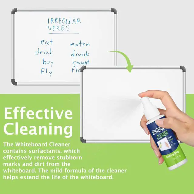 Alt view image 5 of 7 - 12 Pcs Whiteboard Spray Cleaner 3.4 oz Dry Erase Board Cleaner Removes for Whiteboard Chalkboard Office Classroom Accessories