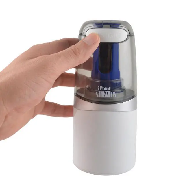 Alt view image 2 of 7 - 17793 iPoint Stratus Electric Pencil Sharpener with Titanium-Bonded Blades and Pop-Top Canister for School, Office and Home, Assorted Colors