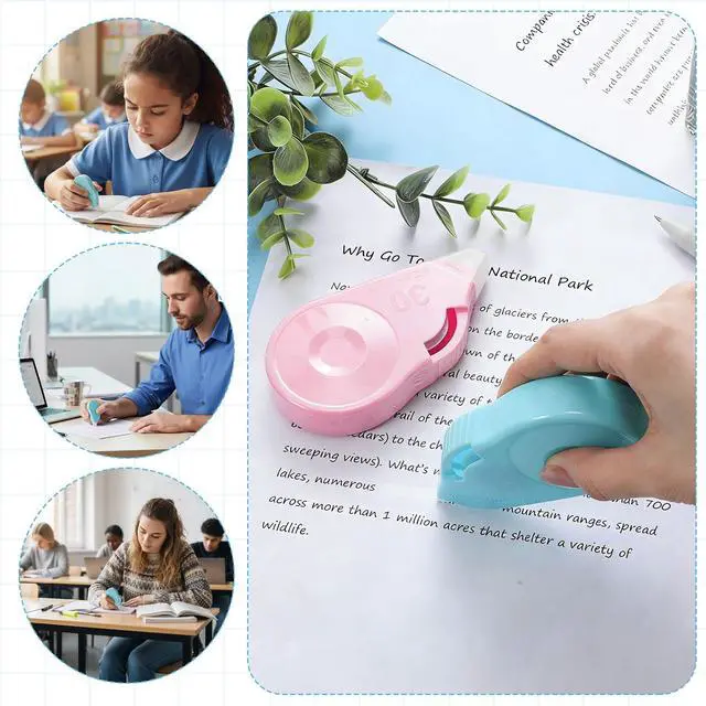 Alt view image 7 of 7 - 60 Pcs Colorful Correction Tape 39.4 ft White Wrong out Tear Resistant Bulk Easy to Use Roller Applicator for Office Note Journal Scrapbooking Home (Pastel)