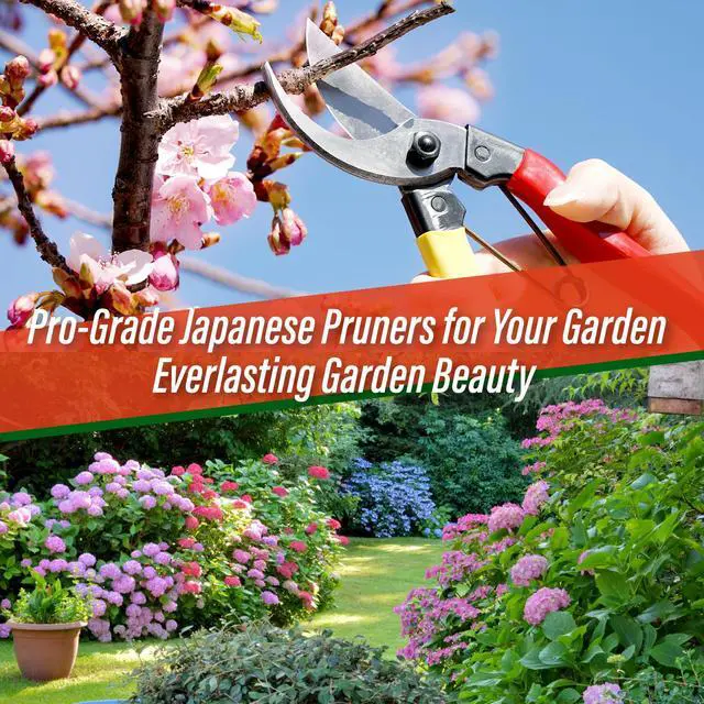 Alt view image 2 of 6 - Bypass Pruning Shears 8 - Professional Japanese Hand Pruners Garden Scissors Gardening Tools