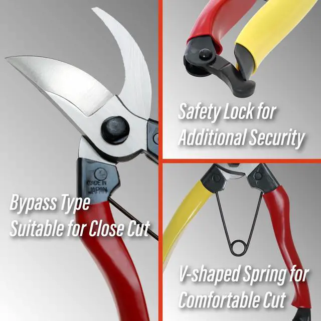 Alt view image 5 of 6 - Bypass Pruning Shears 8 - Professional Japanese Hand Pruners Garden Scissors Gardening Tools