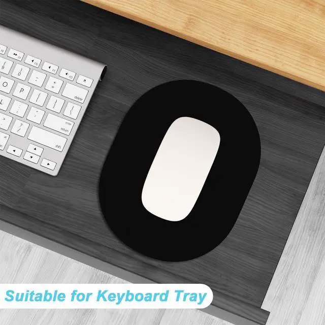 Alt view image 3 of 7 - Small Mouse Pad 6 x 8 Inch, Takes up Wrist and Mouse Space, Waterproof Compact Mini Mouse Mat for Laptop Computer Wireless Mouse Keyboard Home Office Travel,Black