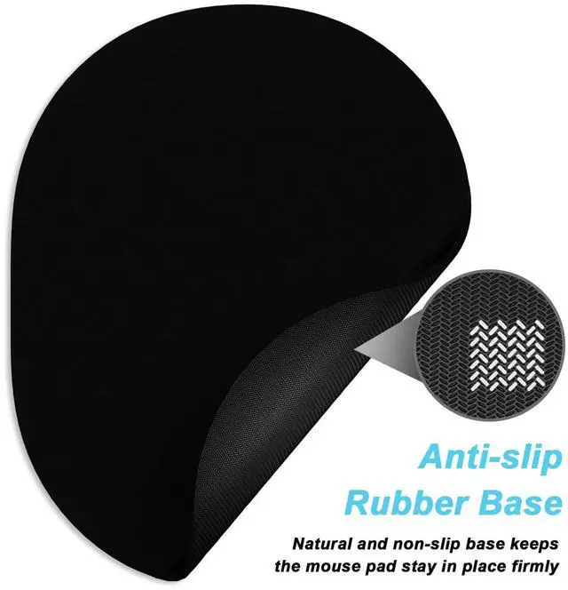 Alt view image 6 of 7 - Small Mouse Pad 6 x 8 Inch, Takes up Wrist and Mouse Space, Waterproof Compact Mini Mouse Mat for Laptop Computer Wireless Mouse Keyboard Home Office Travel,Black