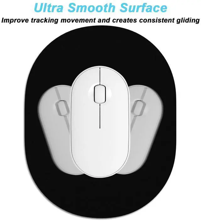 Alt view image 5 of 7 - Small Mouse Pad 6 x 8 Inch, Takes up Wrist and Mouse Space, Waterproof Compact Mini Mouse Mat for Laptop Computer Wireless Mouse Keyboard Home Office Travel,Black