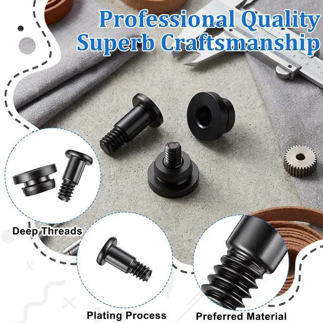 Alt view image 4 of 7 - 12 Pcs Hard Drive Mounting Screws, Shock Absorption Rubber Washer Kit, Anti Vibration Screws for 3.5 Inch HDD SSD, Computer PC Hard Disk Drive Mounting Accessories for Desktop PC Chassis Set (Black)