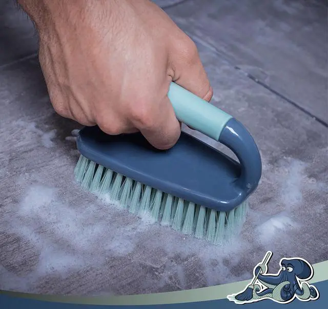 Alt view image 2 of 6 - | Shower Cleaning Brush | Comfort Grip & Stiff Flexible Bristles | Ideal for Cleaning Bathroom, Shower, Kitchen, Sink | Bristle Brush for Household Use, 1 Pack