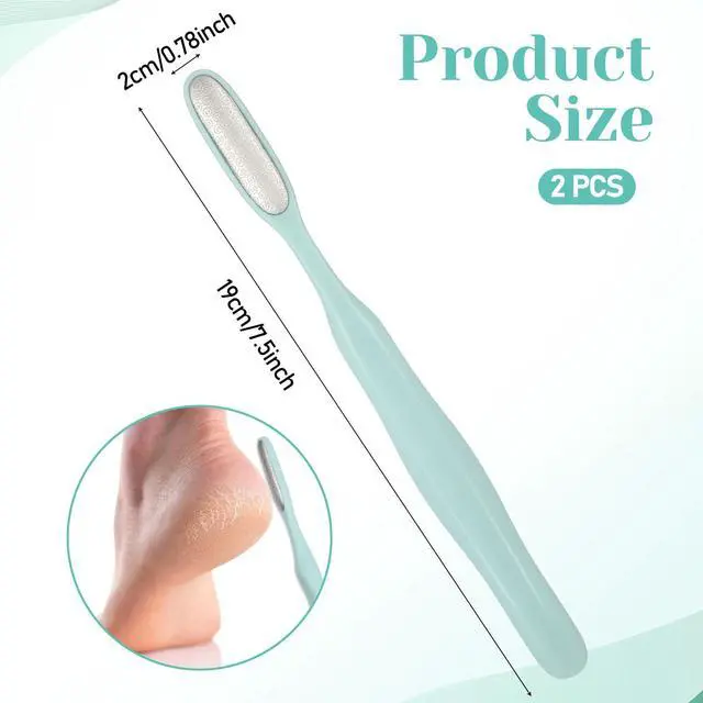 Alt view image 2 of 7 - 2Pcs Mini Foot File Precision Callus Remover Foot Files Callus Remover Bunion Scrubber Smooth Feet Heel Scraper for Toe Gaps Hard Skin Pedicures Hands in Shower Cracked Feet