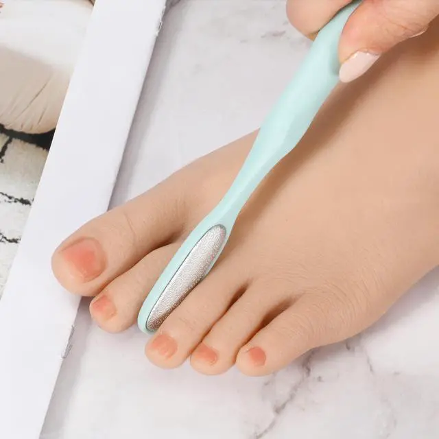 Alt view image 6 of 7 - 2Pcs Mini Foot File Precision Callus Remover Foot Files Callus Remover Bunion Scrubber Smooth Feet Heel Scraper for Toe Gaps Hard Skin Pedicures Hands in Shower Cracked Feet