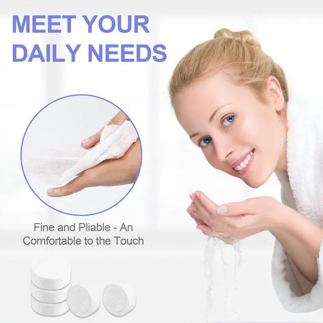 Alt view image 6 of 7 - 100PCS Disposable Towel, Compressed Towels, Coin Paper Towel, Portable Compressed Towels Sheet For Home Beauty Travel Camping Outdoor Activities