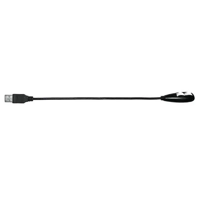 Alt view image 6 of 7 - USB Reading Lamp with 2 LED Lights and Flexible Gooseneck - 2 Brightness Settings and On Off Switch for Laptop Keyboard (Black)