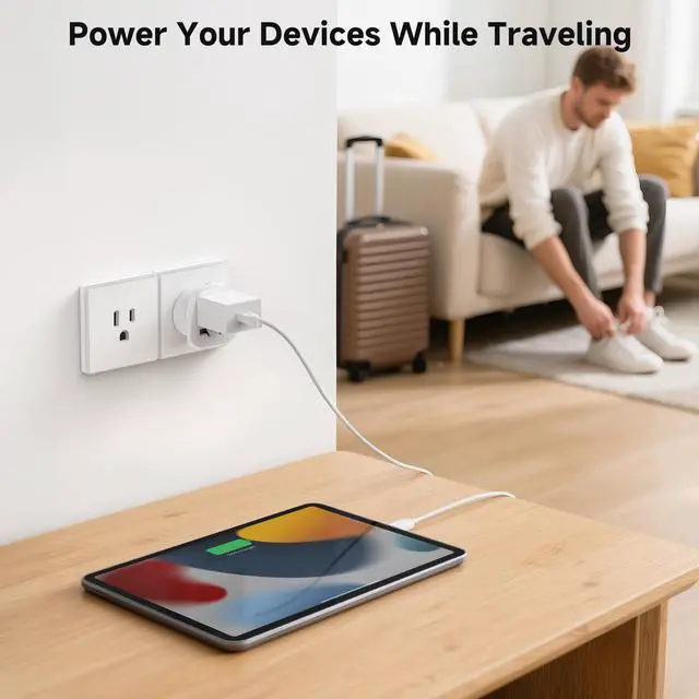 Alt view image 3 of 7 - Universal Travel Adapter, World to US Plug Adapter