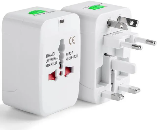 Main image of Universal Adapter for Travel, Compact International Power Adapter for USA, EU, UK, Australia, and India Outlets, All in One