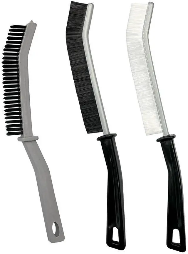 Main image of Crevice Cleaning Brush, Hard-Bristled Gap Scrub Brush, Toilet Gap Cleaning Brush Tool, for Scrub Small Spaces, Kitchen, Bathroom, Corner, Grout, Sink, Window Tracks, Hinges, 3pcs