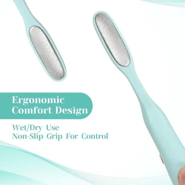 Main image of 2Pcs Mini Foot File Small Foot Exfoliators Feet Callus Remover Dead Skin Remover Manual Feet Scrubber Callus Shaver Efficient Pedicure Tools for Pedicures Between Toes Precision Callu