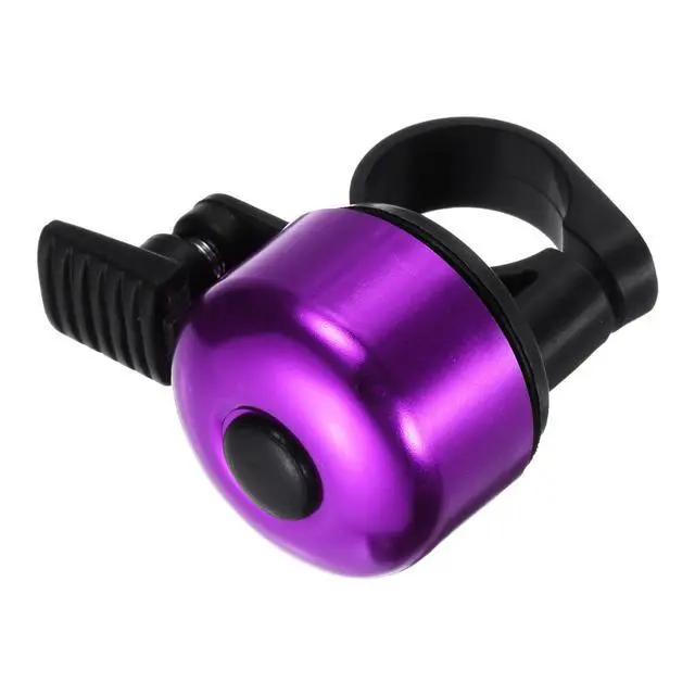 Alt view image 3 of 7 - Bike Bell Mini Bicycle Bell with Loud Crisp Clear Sound Bike Ring Bell Aluminum Bike Accessories for Road Adults Children Mountain Bike, Purple