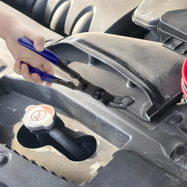 Alt view image 2 of 7 - 1 Pcs Automobile Interior Upholstery Trim Clip Pliers Remover Tool, Push Pin Pliers Panel Clip Removal Pliers Trim Removal Tool (Blue)
