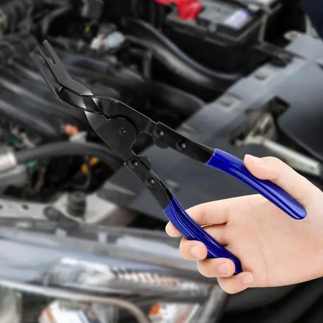Alt view image 6 of 7 - 1 Pcs Automobile Interior Upholstery Trim Clip Pliers Remover Tool, Push Pin Pliers Panel Clip Removal Pliers Trim Removal Tool (Blue)