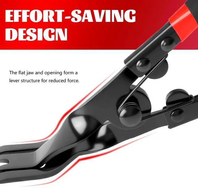 Alt view image 5 of 7 - 2 in 1 Panel Clip Removal Pliers,Automotive Trim Clip Removal Tool with Flat Jaw & Spring Action,Professional Car Clips Pliers for Headlight/Door Panel/Upholstery Trim Clips/Push Pin