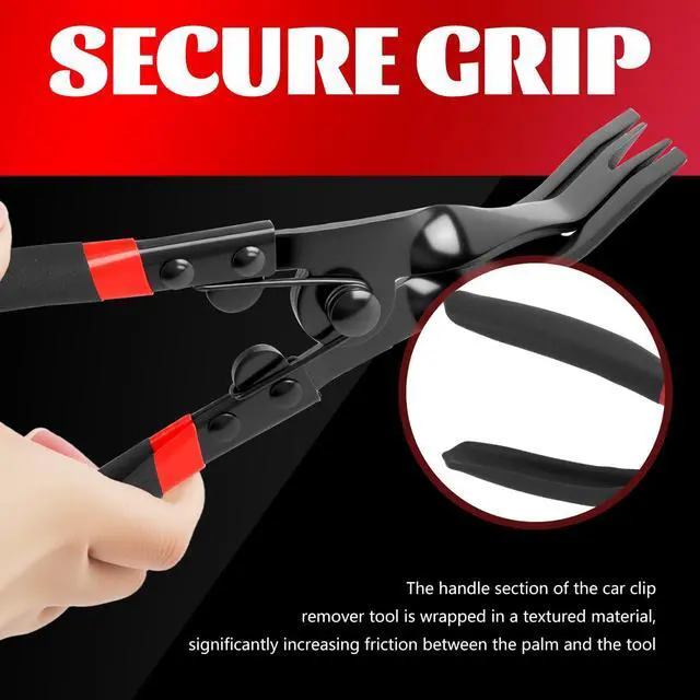 Alt view image 6 of 7 - 2 in 1 Panel Clip Removal Pliers,Automotive Trim Clip Removal Tool with Flat Jaw & Spring Action,Professional Car Clips Pliers for Headlight/Door Panel/Upholstery Trim Clips/Push Pin