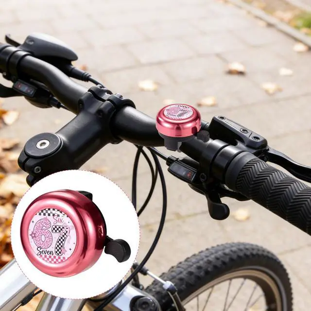Alt view image 6 of 6 - Bike Bell for Kids Boys Toddlers, Leopard Print Pattern Bicycle Bell with Loud Clear Sound for Children's Bike Accessories